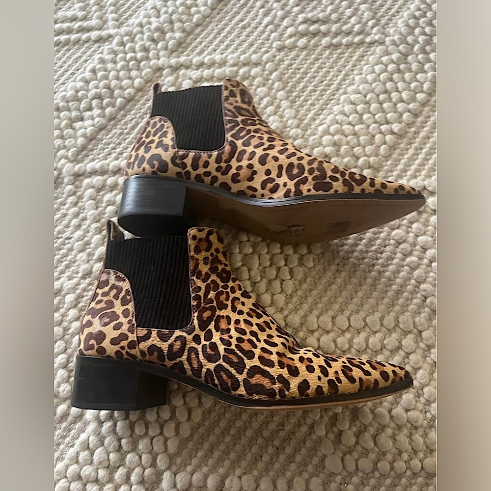 Dolce Vita Ladies 10 (run small!) Leopard 🐆 Western Print Ankle Boots~pls read!